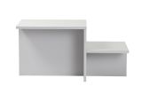 Tavolino salotto rettangolare grigio 80x40x40h cm - Varian