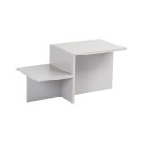 Tavolino salotto rettangolare grigio 80x40x40h cm - Varian