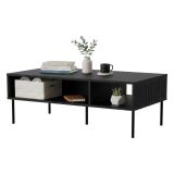 Tavolino salotto rettangolare nero 110x60x40h cm - Enemonzo
