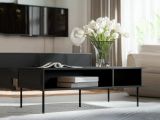 Tavolino salotto rettangolare nero 110x60x40h cm - Enemonzo