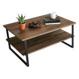 Tavolino salotto rettangolare noce 85x60x40h cm - Aprica