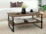 Tavolino salotto rettangolare noce 85x60x40h cm - Aprica