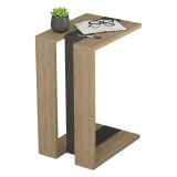 Tavolino salotto rettangolare quercia e antracite 30x40x57h cm - Orione