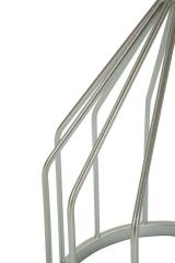 Tavolino salotto rotondo argento 37x37x58h cm - Calepio