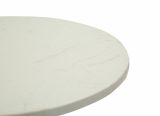 Tavolino salotto rotondo argento 37x37x58h cm - Calepio