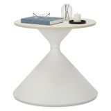 Tavolino salotto rotondo bianco 45x45x39h cm - Ceva