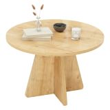 Tavolino salotto rotondo quercia 60x60x40h cm - Armanda