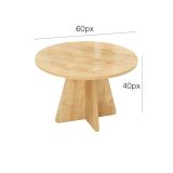 Tavolino salotto rotondo quercia 60x60x40h cm - Armanda
