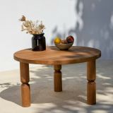 Tavolino salotto rotondo quercia 70x70x40h cm - Victorien