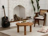 Tavolino salotto rotondo quercia 70x70x40h cm - Victorien