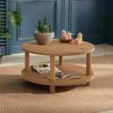 Tavolino salotto rotondo quercia 70x70x43h cm - Oniferi