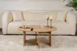 Tavolino soggiorno circolare quercia 90x90x41h cm - Tairn