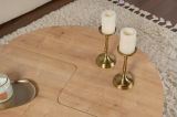 Tavolino soggiorno circolare quercia 90x90x41h cm - Tairn