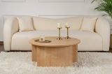 Tavolino soggiorno circolare quercia 90x90x41h cm - Tairn