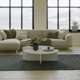 Tavolino soggiorno irregolare bianco 90x90x35h cm - Azim