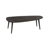 Tavolino soggiorno ovale antracite 115x50x38h cm - Eugenia