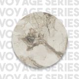 Tavolino soggiorno quadrato grigio e oro 40x40x42h cm - Collio
