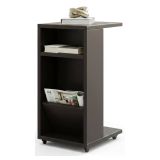 Tavolino soggiorno rettangolare antracite 30x40x63h cm - Blas