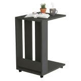 Tavolino soggiorno rettangolare antracite 37x45x60h cm - Kyant