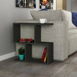 Tavolino soggiorno rettangolare antracite 60x20x60h cm - Fabrizia
