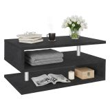 Tavolino soggiorno rettangolare ardesia 90x55x41h cm multiuso - Natalia
