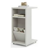 Tavolino soggiorno rettangolare bianco 30x40x63h cm - Blas