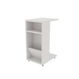 Tavolino soggiorno rettangolare bianco 30x40x63h cm - Blas