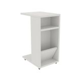 Tavolino soggiorno rettangolare bianco 30x40x63h cm - Blas