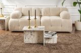 Tavolino soggiorno rettangolare marmo 80x40x40h cm - Varian