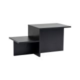 Tavolino soggiorno rettangolare nero 80x40x40h cm - Varian