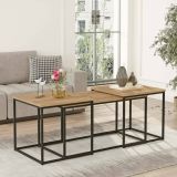 Tavolino soggiorno rettangolare quercia 190x50x47h cm - Azele