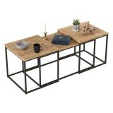 Tavolino soggiorno rettangolare quercia 190x50x47h cm - Azele