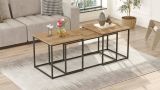 Tavolino soggiorno rettangolare quercia 190x50x47h cm - Azele