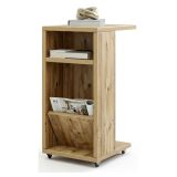 Tavolino soggiorno rettangolare quercia 30x40x63h cm - Blas