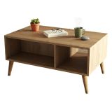 Tavolino soggiorno rettangolare quercia 90x41x54h cm - Basilica