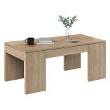 Tavolino soggiorno rettangolare rovere 100x43x50h cm - Almo