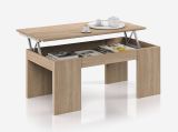 Tavolino soggiorno rettangolare rovere 100x43x50h cm - Almo