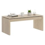 Tavolino soggiorno rettangolare rovere 102x50x43h cm - Audi