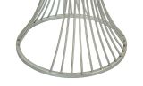 Tavolino soggiorno rotondo argento 50x50x100h cm - Merli