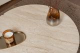Tavolino soggiorno rotondo beige 90x90x41h cm - Tairn