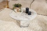 Tavolino soggiorno rotondo marmo 80x80x40h cm - Ridoc