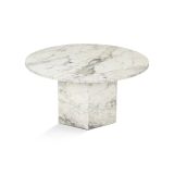 Tavolino soggiorno rotondo marmo 80x80x40h cm - Ridoc