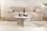 Tavolino soggiorno rotondo marmo 80x80x45h cm - Tamlin