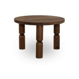 Tavolino soggiorno rotondo noce 60x60x40h cm - Victorine