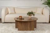 Tavolino soggiorno rotondo noce 90x90x41h cm - Tairn