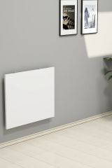 Tavolo a scomparsa Bianco Grigio un Posto Forma Rettangolare 60x50x2h cm, Peso Supportato 20 kg - Lessolo
