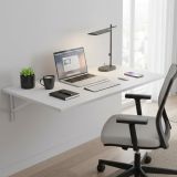 Tavolo a scomparsa Bianco un Posto Salvaspazio 78x50x21h cm, Forma Rettangolare - Grandate