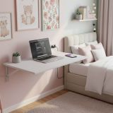 Tavolo a scomparsa Bianco un Posto Salvaspazio 78x50x21h cm, Forma Rettangolare - Grandate