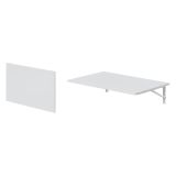 Tavolo a scomparsa Bianco un Posto Salvaspazio 78x50x21h cm, Forma Rettangolare - Grandate