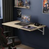 Tavolo a scomparsa Marrone Rovere Bianco un Posto Salvaspazio 78x50x21h cm, Forma Rettangolare - Grandate